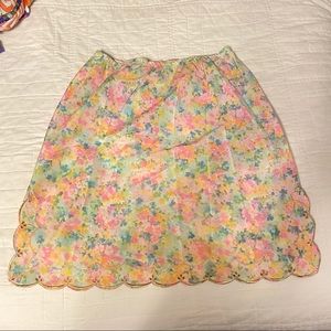 Vintage Barbizon Floral Half Slip / Skirt